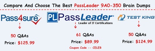 PassLeader 9A0-350 Brain Dumps[17]