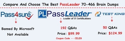 PassLeader 70-466 Brain Dumps[28]